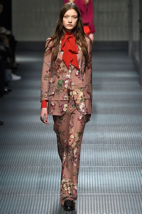 floral gucci suit womens|female Gucci outfits.